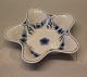 B&G Blå Empire porcelæn 042 a Stjerneformet skål 14 cm (342)