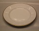 Palace 8549-1535 Dinner plate 25.5 cm (625) - Palads Royal Copenhagen White Angular pattern with double gold trim