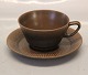Knabstrup CeramicTea cup 5.9 x 10,3 cm, saucer 15.5 cm Nøddebo
