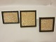 Photo frames, old with curved glass and in a good conditionThe photo frames shown are only examplesMeasure: 4,5cm x 6,5cm(left) - 5,5cm x 5,5cm(centre) - 4cmx4cm(right)We have a large choice of photo framesPlease contact us for further information
