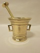 Morter af messingMorter med pistil/støderFra 1700-talletIkke stempletH: 10,5cm, øverste diam: 11cm