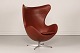 Arne JacobsenÆggestol - 3316Cognac læderren anilinFritz Hansen A/S