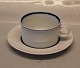 Royal Copenhagen Blue Indigo porcelain 14911 Tea cup 5.5 x 10 cm and saucer 16 cm (81-82)