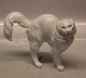 B&G Porcelain B&G 1886 White cat with the tail lifted 16 x 23 cm 