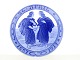 Royal Copenhagen Mindeplatte fra 1917Odd Fellow