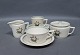 Kgl. porcelæn Hjertegræs, Kaffekop, nr.: 884/9481 - Tekop nr.: 884/9536 - Flødekande nr.: 884/9726 - Sukkerskål nr.: 884/9955.