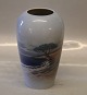 Lyngby Porcelain 128-2-75 Lyngby Vase Seaside landscape 18 cm