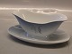Convalla B&G porcelain : White/blue base, Lily-of-the-valley, form 643 Large 311 Gravy bowl 3.5 dl (008)