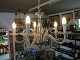 6-shades chandelier in chromium-plated metal. Pickup only