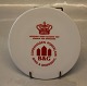 B&G Porcelain B&G 949 Dealer wall sign in German 15 cm Lieferant Ihrer Majestät der Königin von Dänemark