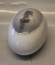 Royal Copenhagen 2040-1095 RC Art nouveau Egg shaped box 16 x 11 x 11.5 cm Marine motif