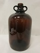 Glasflaske med 2 ører, brunH: 32cm