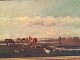 Niels Christiansen.Horses and geese at Saltholm.1800,-DKK
