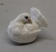 Kongelig Dansk 4787 Due JG 4 cm Miniature i hvid