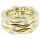 Georg Jensen, Maria Berntsen; "Mirror" ring af 18 kt. guld med brillanter #1261