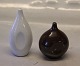 Stephensen Design Royal Copenhagen Salt, white 10 cm, & Pepper, brown  8 x 6 cm Design Magnus Stephensen