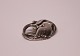 Broche med fuglemotiv, nr.: 211, i 830 sølv, stemplet E&M af Eiler & Marløe.