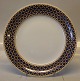 625 Dinner plate 25 cm, Dark Blue braided Liselund (New by Diana Holstein) Royal Copenhagen