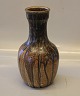 Kongelig Dansk Stentøj 1927-24-5 Kgl. Stentøjsvase Vase 28.5 cm Brun og jordfarvet løbeglasur Tilskrevet Patrick Nordstrøm -1870-1929