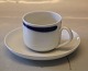 B&G porcelæn Komet 305 Kaffekop og underkop, stor 12,5 cl (102 - RC 71-72)