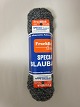 StrømpegarnMeleret sort, Farvenr. 411Det gode gamle strømpegarn: FROEHLICH STRØMPEGARN SPECIAL BLAU BAND50 gram pr. nøgle
