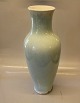 Stor Kongelig Dansk Vase Grønlig Isglasur løbe- og krystalglasur ca 42 cm Valdemar Engelhardt VE 607