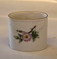 B&G Victor Hugo white porcelain - wild rose with gold rim 183 Toothpick oval 7 cm