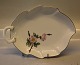 B&G Victor Hugo white porcelain - wild rose with gold rim 199 Leaf shaped dish , large 25 cm