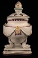 Sjælden potpourri krukke med overglasur fraRoyal Copenhagen.