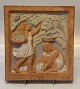 B&G Art Pottery B&G 7105 May Relief  23.5 cm, Karl Otto Johansen