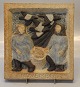 B&G Art Pottery B&G 7111 November relief  23,5 cm, Karl Otto Johansen