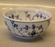 Kongelig Dansk Porcelæn Musselmalet 454-1 Skål, 47 cl 6 x 13 cm ( 1016765) Blå riflet
