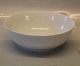 14068 Salatskål 7.5 x 22 cm Kartoffelskål Georgiana, Design Thorkild Olsen - hvid klassisk riflet stel fra 1952