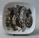 Aluminia Copenhagen Baca Faience RC Faience 963-3773 Square bowl 17 x 17 cm Ivan Weiss (1946)