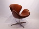Svane stolen, model 3320, designet af Arne Jacobsen i 1958 og produceret af Fritz Hansen i 2015.5000m2 udstilling.