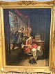 E. Carne. Woman and young man by window. 1600, - kr