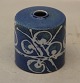 Aluminia Copenhagen Baca Faience 651-3492 Vase 8 x 7 cm Blå Ellen Malmer 1966, Baca