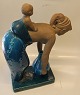 Royal Copenhagen Art Pottery Johannes Hedegaard  21459 RC Mother and child, JH, May 1957  45 x 34 cm  11/15