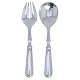 Georg Jensen, Perle; Stort salatbestik helt i sølv, år 1923