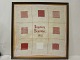 Navneklud / PrøvekludÅr 1912Meget smuk og særpræget med fremvisning af flere teknikkerMeget velbevaret43,5cm x 43,5cm