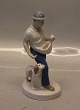 21912 "The Sower"  Farmer with dog19.5 cm German Porcelain Figurine Crossed Swords