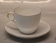 Tradition 1275-756 Coffee Cup and saucer  White Half Lace with gold rim 	 Royal Copenhagen