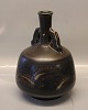 B&G Art Pottery B&G Classical Stoneware Vase - Jar with brown glaze Signed CO 1958 Cathinka Olsen 31 cm