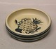 Aluminia  3-4 RC Bowl 14 cm (1927) with pineapple and cherries Matt Porcelain