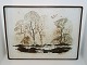 Royal Copenhagen art potteryDiana square tray