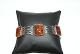 Bracelet with amber, silver