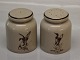 Dansk B&G Trend Stentøjstel Stoneware 531 Saltbøsse 10 cm and 541 Peberbøsse 6,5 cm	