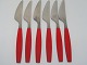 Georg Jensen Rød StrataFrokostkniv 17,9 cm.