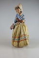 LLadro figurPige med buketKeramik
