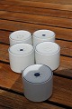 Blue Line Danish faience porcelain, set salt and pepper castors
